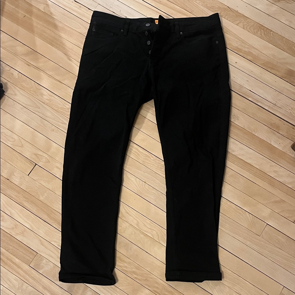 Boss Orange Black Button-Fly Jeans